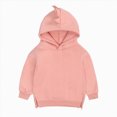 thumbnail image 2 of KPOPLK Toddler Boys Fleece Hoodies 6 9 12 18 Months 2T 3T Boy Long Sleeve Pullover Basic Solid Hooded Sweatshirts Pink Size 18-24 Months, 2 of 7