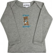 Lil Cub Hub 4CLSTBBG-1824 Grey Long Sleeve T-Shirt - Boy Bear- 18-24
