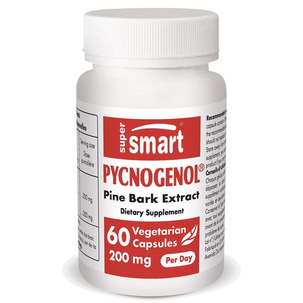Supersmart Pycnogenol 200 mg per Day (French Maritime Pine Bark