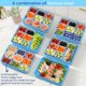 thumbnail image 2 of Snackle Box Container for Adults with 9 Compartment Divided Serving Tray Snack Box Containers with Lid and Handle Charcuterie Boxes Portable Snack Platter for Fruit Veggie Party Travel Blue, 2 of 4