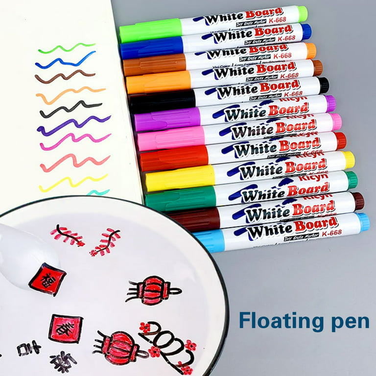 Magical Water Painting Pen, Magical Floating Ink Pen, Doodle Water Floating  Pens Erasing Whiteboard Marker Floating in The Water Watercolor Pen, Magic