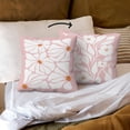 thumbnail image 3 of Pink Floral Pillow Covers,Abstract Boho Reversible Pillow Covers 18x18,Neutral Botanical Flowers Throw Pillow Covers for Home Living Room Bedroom,Floral Pillow Covers Gifts for Women Girls, 3 of 5