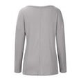 thumbnail image 5 of Tumotour Pullover for Women V-Neck Long Sleeve With Off The Shoulder Casual Loose Top 2025 Sweatshirts Blouse Tops, 5 of 6