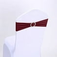 thumbnail image 4 of Elegante funda elástica con hebilla de strass y lazo, sin atar por detrás, para banquetes y bodas, 4 of 5