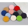 thumbnail image 4 of Xiao Hua Botones de felpa, 50 piezas, 32L, color caqui, cierres de costura, juego de botones para tela, botones decorativos y para manualidades, cierres de tela reutilizables con poliéster y metal., 4 of 5