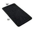 thumbnail image 2 of Memory Foam Bath Rug Black Geometric Pattern, 32 x 20 inches, Soft Absorbent Anti-Slip Backing Bathroom Mat Machine Washable, 2 of 7