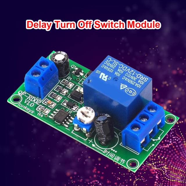 NE555 Time Delay Relay Modules Timer Relay Switch Board 12V DC 0-60s Adjustable