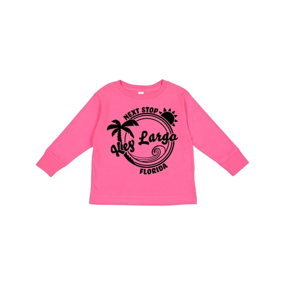 Inktastic Next Stop Key Largo, Florida Boys or Girls Long Sleeve Toddler T-Shirt