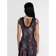 thumbnail image 3 of Madden NYC Women’s Asymmetrical Lace Top with Cap Sleeves, Sizes XXS-XXL, 3 of 5