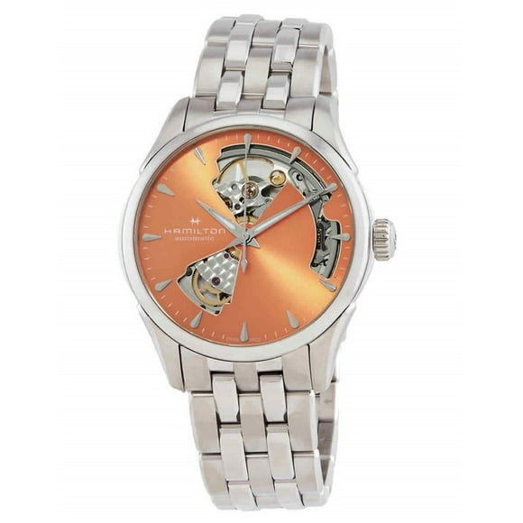Hamilton Jazzmaster Stainless Steel Apricot Open Heart Dial Automatic H32215100 Women's Watch