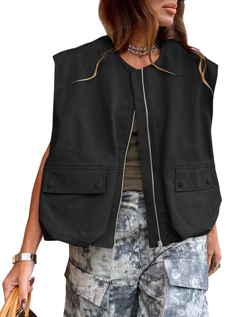 Moa Collection - Women's Dressy Casual Versatile Racerback Vest Tuxedo Suit Waistcoat Made In Usa Charcoal 3xl