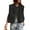 Black, variant on Womens Casual Zip Up Vest Cargo Oversized Ruched Hem Sleeveless Jackets Tops Black S
