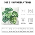 thumbnail image 5 of Acheng Short Plush Pillowcase 1 Piece - Palm Leaves with Lush Branches and Leaves, Tropical Jungle Palm Leaves with Charming Colors White, 5 of 5