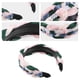 thumbnail image 3 of Diadema Con nudo de tul Unique Bargains perlas ostentosas mujer rosa verde 1.18 pulgadas, 3 of 7