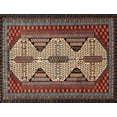 thumbnail image 1 of Ahgly Company Indoor Rectangle Traditional Brown Persian Area Rugs, 6' x 9', 1 of 6