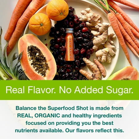 Daily Turmeric Organic Superfood Juice Shot - Cherry, Ginger, Black Pepper & Curcumin - 2 oz each, 24 Pack