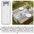 thumbnail image 3 of Gray Leaves Table Runner Farmhouse Botanical Leaf Branch Vintage Modern Tablerunners 13 x 72 Inch, Table Decorations Tabletop Scarf for Summer Gathering Holiday Farmhouse Kitchen Dining Decor, 3 of 8