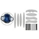 thumbnail image 1 of Almohadillas de repuesto para casco de ciclismo Baoblaze 27 piezas EVA, 1 of 8