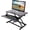 Black, variant on 32-Inch Ergonomic Sit to Stand Up Desk Riser, Gas Spring Desktop Workstation with Keyboard Tray, Black