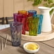 thumbnail image 4 of Vasos reutilizables de plástico acrílico Optix de EE. UU. (juego de 8) vasos de agua de 20 oz en colores de tono joya | Vasos sin BPA, fabricados en EE. UU. | Apto para lavavajillas en la rejilla supe, 4 of 5