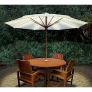 13" Brella Lights White Outdoor Patio Lighting System for 8-Rib Umbrellas