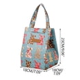 thumbnail image 2 of Insulated Lunch Bag Reusable Hawaii Floral Print Tote Proof Thermal Bag Large Capacity Ideal for Work School Picnics, 2 of 6