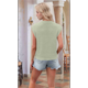 thumbnail image 4 of Camiseta Sin Mangas con Cuello en V Profundo para Mujer, Suéter Informal con Mangas , Camisetas Sin Mangas de Punto Acanalado de Verano, Verde, Talla S, 4 of 6
