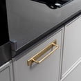 thumbnail image 5 of Goo-Ki 5'' Center to Center Champagne Bronze Cabinet Bar Pulls with Backplate, Vintage Classic Retro Drawer Handles Closet Home Kitchen Improvement Hardware, 2 Pack, 5 of 7
