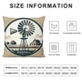 thumbnail image 5 of Throw Pillow Cover Vintage Rural Wood Windmill Pillowcase Countryside Culture Farming Dutch Holland Design Cotton Linen Decorative Cushion Cover for Home Square, 5 of 5