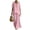 CBD78-Pink, variant on Lumtrix Women 2 Piece Linen Set Flowy Short Sleeve Irregular Hem Top And Wide Leg Pants Trousers Suits Summer Vacation Outfits White S