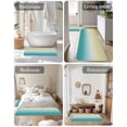 thumbnail image 6 of Yellow Cyan Kitchen Mats for Floor 2 Piece, Turquoise Gradient Absorbent Non-Slip Kitchen Rugs Comfort Standing Mat for Laundry, Hallways 23.6"x35.4"+23.6"x70.9", 6 of 9
