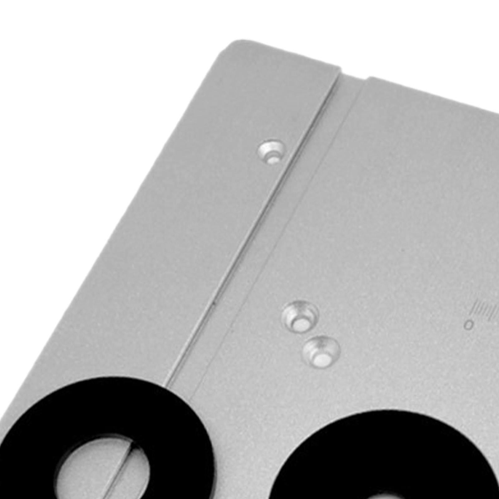 LAZIOEGR 2‑in‑1 Aluminum Router & Trimming Table Insert Plate – Dual‑Spacing, 85×85 mm & 70×60 mm, High‑Hardness, Rust‑Resistant, Precision‑Aligned for Woodworking Bench & Milling Machines