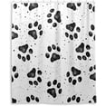 thumbnail image 2 of Dog Paw Shower Curtain Waterproof Bathroom Fabric Shower Curtain Set with Hooks, 60x72 inches（348） Home Decor, 2 of 6