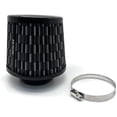 thumbnail image 3 of 76mm 3 inch High Flow Round Tapered Cone Air Intake Top Filter Design Air Intake Cone Filter 163mm tall Carbon fiber pattern, 3 of 8