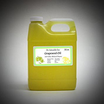 Dr. Adorable - 100% Pure Grapeseed Oil Organic Cold Pressed Natural Hair Skin -32 (Best Organic Grapeseed Oil For Skin)