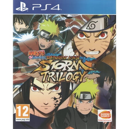 Naruto Ultimate Ninja Storm Trilogy  BANDAI NAMCO  PlayStation 4 Rediscover the Naruto Story! Get the first 3 Naruto Storm games in one complete set including all the DLC from Naruto Shippuden: Ultimate Ninja Storm 3 Full Burst. Naruto Ultimate Ninja Storm  Naruto Shippuden: Ultimate Ninja Storm 2 and Naruto Shippuden: Ultimate Ninja Storm 3 Full Burst now available on PS4 Begin your journey through Naruto: Ultimate Ninja Storm with 100 compelling missions and original animated TV series storyline  up to the Sasuke retrieval arc. Enjoy the battle system and online mode from Naruto Shippuden: Ultimate Ninja Storm 2 Prepare to defend Konoha in Naruto Shippuden: Ultimate Ninja Storm 3 against the Masked Man and Nine-Tales with the instance awakening