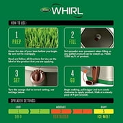 Scotts Whirl Hand-Powered Spreader for Grass Seed, Fertilizer, Salt and Ice Melt