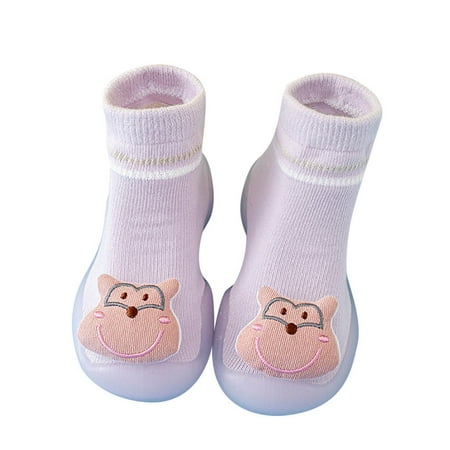 

simu Baby Shoes Girls Boys Toddler Shoes Cute Animal Cartoon Socks Shoes Toddler Floor Shoes Sneakers Shoes for Walking Running