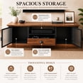 thumbnail image 4 of StoneCreek TV Stand Fits up to 70'' TV, Entertainment Stand with Storage Cabinet, Farmhouse TV Console for Bedroom, Living Room, 4 of 6