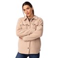 thumbnail image 3 of Free Country Women's High Pile Shacket Wheat XL, 3 of 5