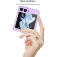 thumbnail image 3 of case for Galaxy Z Flip 5 Case - Ultra Thin Matte PC Protective Cover - Shockproof, Anti-Drop, and Wear-Resistant Galaxy Z Flip 5 Case for Samsung Galaxy Z Flip 5 2023, Purple, 3 of 14