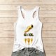 thumbnail image 1 of Women's Football Graphic Tank Tops, Women's Sleeveless Running Tank Top, Breathable Lightweight Sports Vest for Workout, Gym, Yoga, Training for Soccer Tournament 2026 White Size: 2XL, 1 of 5
