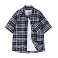 thumbnail image 3 of Birdeem Shirts for Men Mens Summer Button Lapel Top, 3 of 8