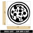 thumbnail image 2 of Pizza Pie Tasty Self-Inking Rubber Stamp Ink Stamper - Blue Ink - Small 1 Inch, 2 of 7