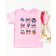 thumbnail image 4 of 4th of July Shirt for Women Patriotic Bows Sweets Family Matching Reunion Tee for Girls Pink Shirt 3T, 4 of 8