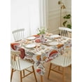 thumbnail image 4 of Mushroom Tablecloth Rectangle Table Cloth 60x102 , Waterproof Tablecloth Outdoor Table Cloth, Fall Thanksgiving Mushroom Maple Leaf Botanical Washable Table Cover for Kitchen Dining Party, 4 of 8