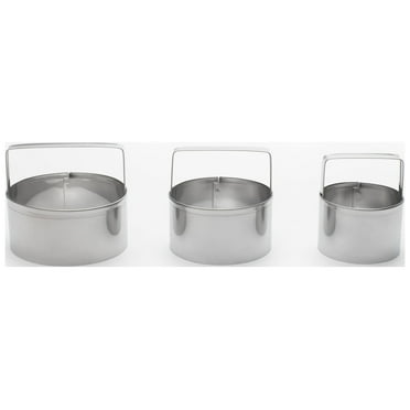 Round Shaped Steel Cookie Cutter, by Fox Run 3 Pieces, Sold as Dozen