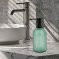 thumbnail image 6 of Unique Bargains 1 Pc Simple Cylindrical Soap Pump Dispenser for Hotel 400ml Lake Blue Black, 6 of 6