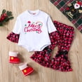 thumbnail image 3 of URMAGIC 0-18M My First Christmas Baby Girl Clothes Cute Baby Girl Christmas Romper + Pants 2PCS Baby Girl Outfits, 3 of 10