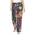 thumbnail image 2 of Kdxio Women's Comfy Stretch Mushrooms Snails ButterfliesPrint Drawstring Pajama Pants-Large, 2 of 9